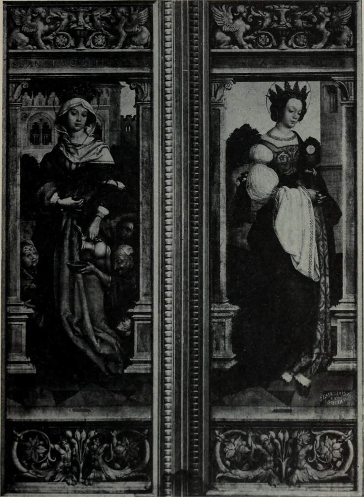 An illustration from The University prints. Student series D. Art of the Netherlands and Germany; five hundred reproductions illustrating the Flemish, Dutch, and German schools of painting, from the early fifteenth to the eighteenth century; German sculpture from the eleventh to the seventeenth century, 1907, leaf 396