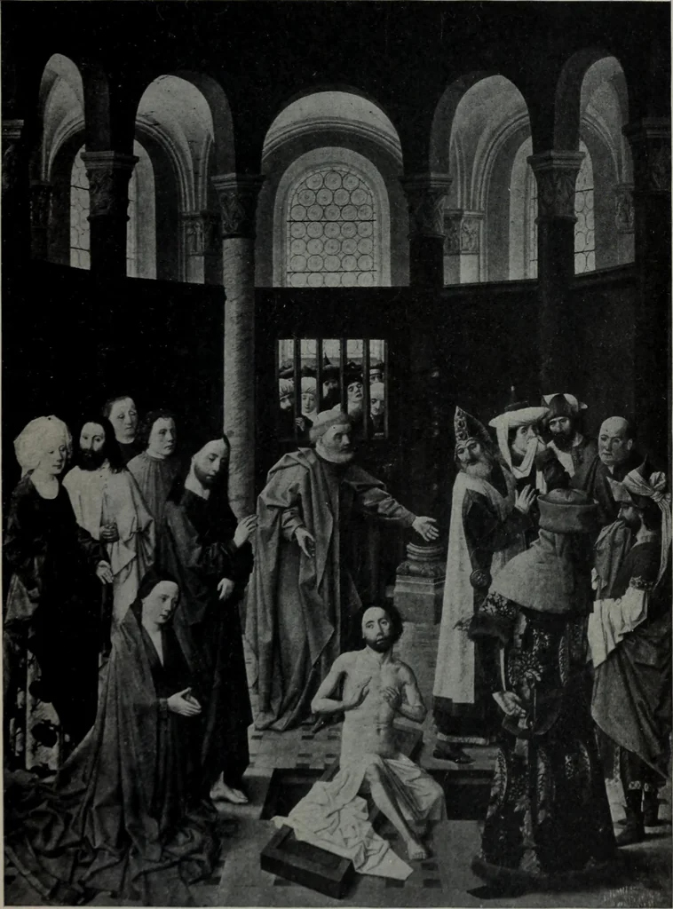 An illustration from The University prints. Student series D. Art of the Netherlands and Germany; five hundred reproductions illustrating the Flemish, Dutch, and German schools of painting, from the early fifteenth to the eighteenth century; German sculpture from the eleventh to the seventeenth century, 1907, leaf 42