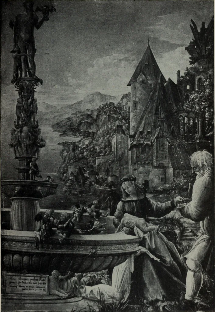 An illustration from The University prints. Student series D. Art of the Netherlands and Germany; five hundred reproductions illustrating the Flemish, Dutch, and German schools of painting, from the early fifteenth to the eighteenth century; German sculpture from the eleventh to the seventeenth century, 1907, leaf 442