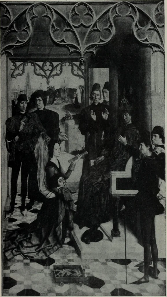 An illustration from The University prints. Student series D. Art of the Netherlands and Germany; five hundred reproductions illustrating the Flemish, Dutch, and German schools of painting, from the early fifteenth to the eighteenth century; German sculpture from the eleventh to the seventeenth century, 1907, leaf 48