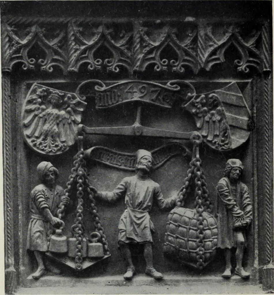 An illustration from The University prints. Student series D. Art of the Netherlands and Germany; five hundred reproductions illustrating the Flemish, Dutch, and German schools of painting, from the early fifteenth to the eighteenth century; German sculpture from the eleventh to the seventeenth century, 1907, leaf 495