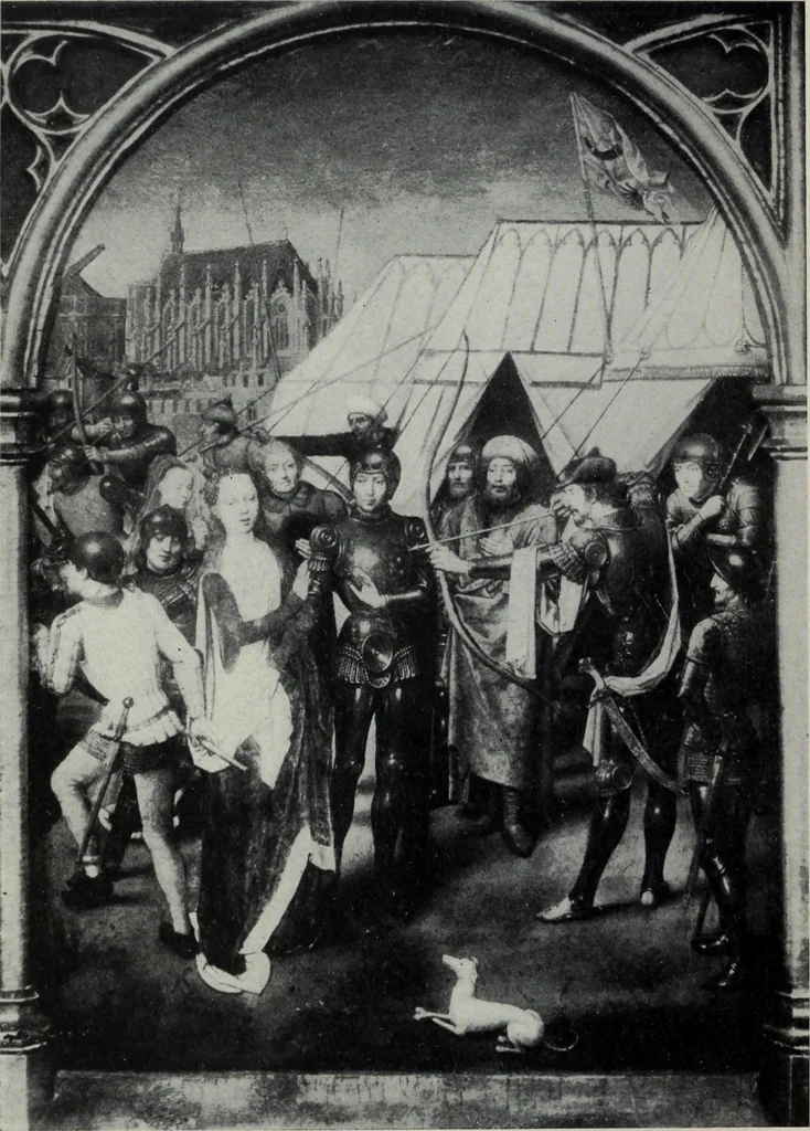 An illustration from The University prints. Student series D. Art of the Netherlands and Germany; five hundred reproductions illustrating the Flemish, Dutch, and German schools of painting, from the early fifteenth to the eighteenth century; German sculpture from the eleventh to the seventeenth century, 1907, leaf 57