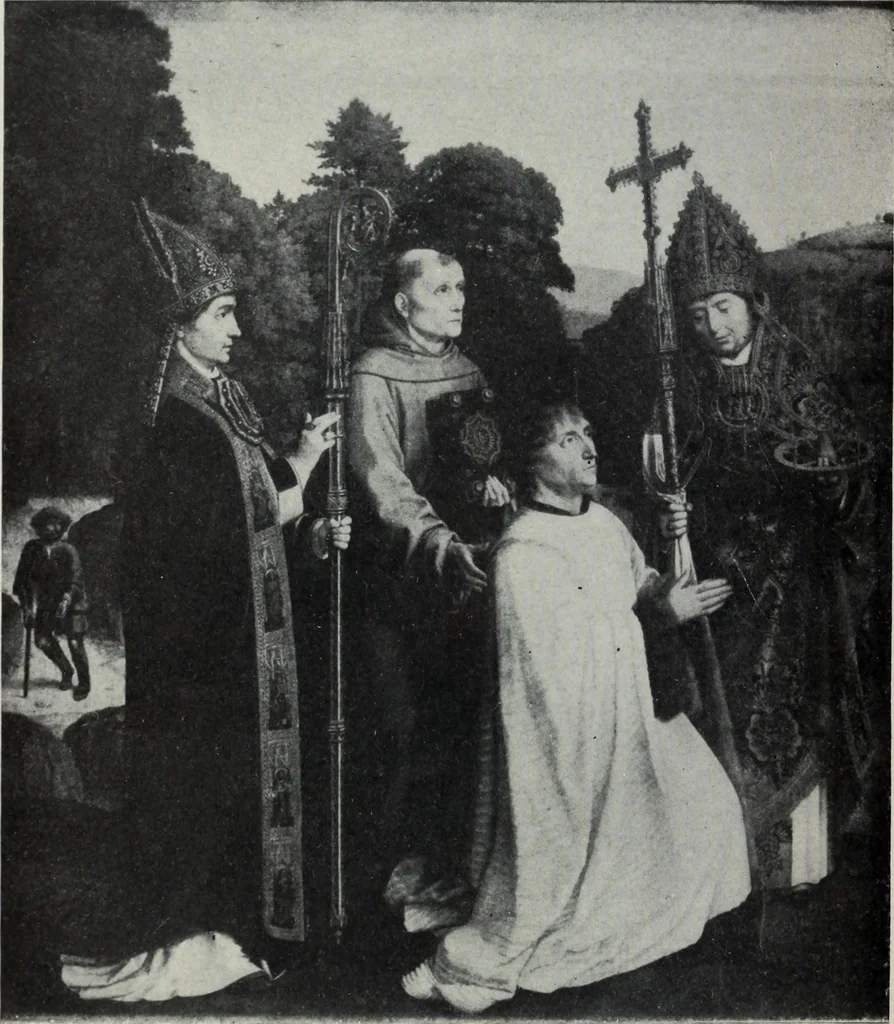 An illustration from The University prints. Student series D. Art of the Netherlands and Germany; five hundred reproductions illustrating the Flemish, Dutch, and German schools of painting, from the early fifteenth to the eighteenth century; German sculpture from the eleventh to the seventeenth century, 1907, leaf 71