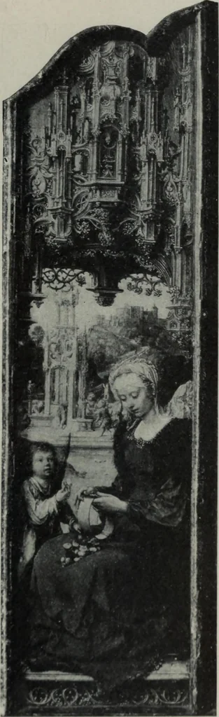An illustration from The University prints. Student series D. Art of the Netherlands and Germany; five hundred reproductions illustrating the Flemish, Dutch, and German schools of painting, from the early fifteenth to the eighteenth century; German sculpture from the eleventh to the seventeenth century, 1907, leaf 86