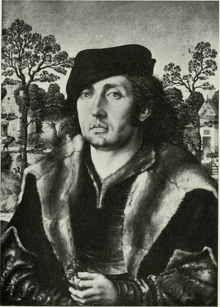 An illustration from The University Prints. Student series D. Art of the Netherlands and Germany; five hundred reproductions illustrating the Flemish, Dutch, and German schools of painting, from the early fifteenth to the eighteenth century; German sculpture from the eleventh to the seventeenth century, 1907, leaf 100