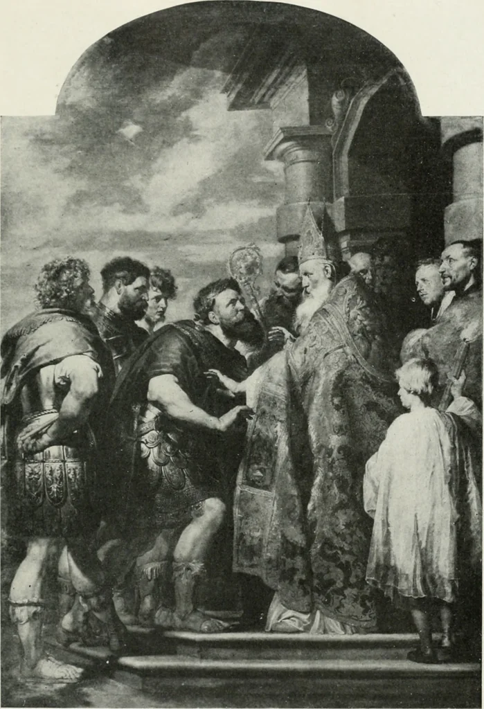 An illustration from The University Prints. Student series D. Art of the Netherlands and Germany; five hundred reproductions illustrating the Flemish, Dutch, and German schools of painting, from the early fifteenth to the eighteenth century; German sculpture from the eleventh to the seventeenth century, 1907, leaf 132