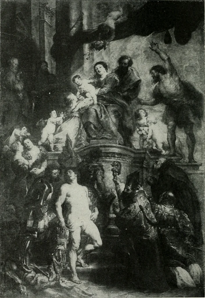 An illustration from The University Prints. Student series D. Art of the Netherlands and Germany; five hundred reproductions illustrating the Flemish, Dutch, and German schools of painting, from the early fifteenth to the eighteenth century; German sculpture from the eleventh to the seventeenth century, 1907, leaf 141