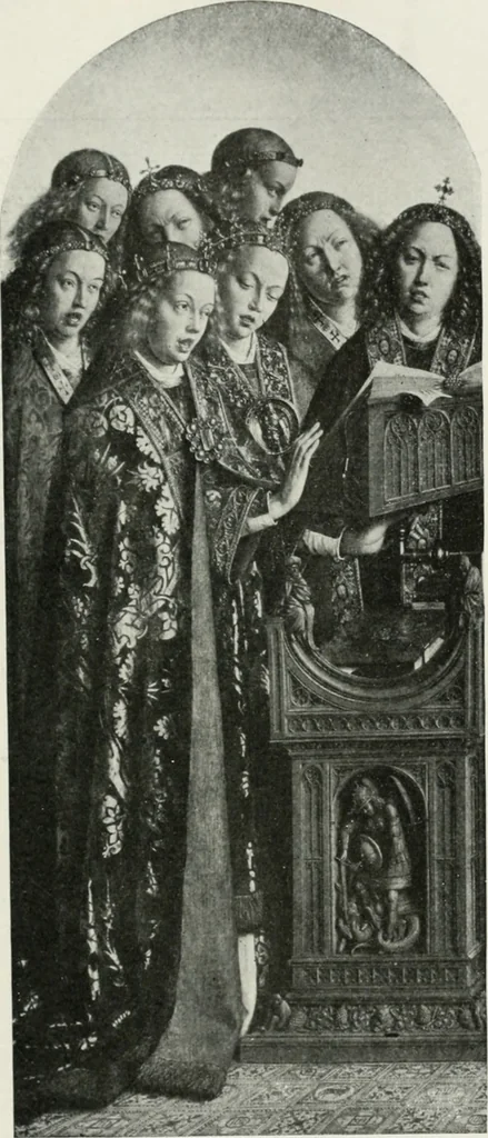 An illustration from The University Prints. Student series D. Art of the Netherlands and Germany; five hundred reproductions illustrating the Flemish, Dutch, and German schools of painting, from the early fifteenth to the eighteenth century; German sculpture from the eleventh to the seventeenth century, 1907, leaf 18