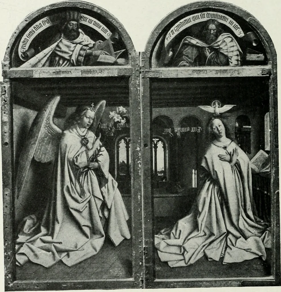 An illustration from The University Prints. Student series D. Art of the Netherlands and Germany; five hundred reproductions illustrating the Flemish, Dutch, and German schools of painting, from the early fifteenth to the eighteenth century; German sculpture from the eleventh to the seventeenth century, 1907, leaf 23