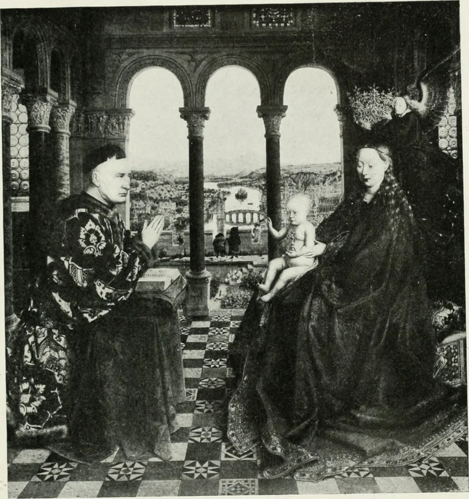 An illustration from The University Prints. Student series D. Art of the Netherlands and Germany; five hundred reproductions illustrating the Flemish, Dutch, and German schools of painting, from the early fifteenth to the eighteenth century; German sculpture from the eleventh to the seventeenth century, 1907, leaf 26