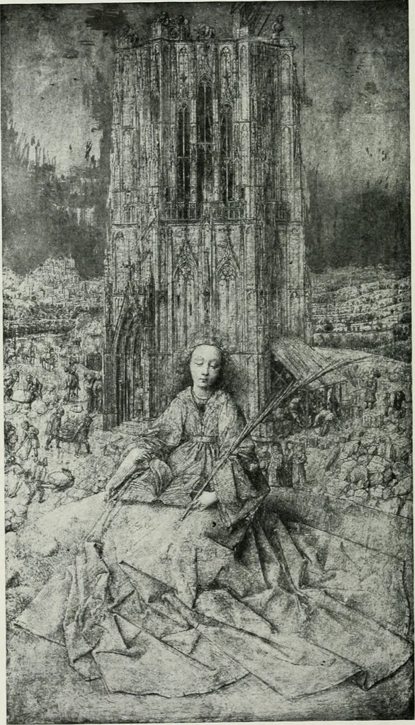An illustration from The University Prints. Student series D. Art of the Netherlands and Germany; five hundred reproductions illustrating the Flemish, Dutch, and German schools of painting, from the early fifteenth to the eighteenth century; German sculpture from the eleventh to the seventeenth century, 1907, leaf 33