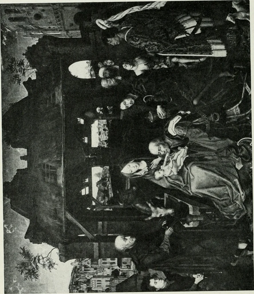 An illustration from The University Prints. Student series D. Art of the Netherlands and Germany; five hundred reproductions illustrating the Flemish, Dutch, and German schools of painting, from the early fifteenth to the eighteenth century; German sculpture from the eleventh to the seventeenth century, 1907, leaf 35
