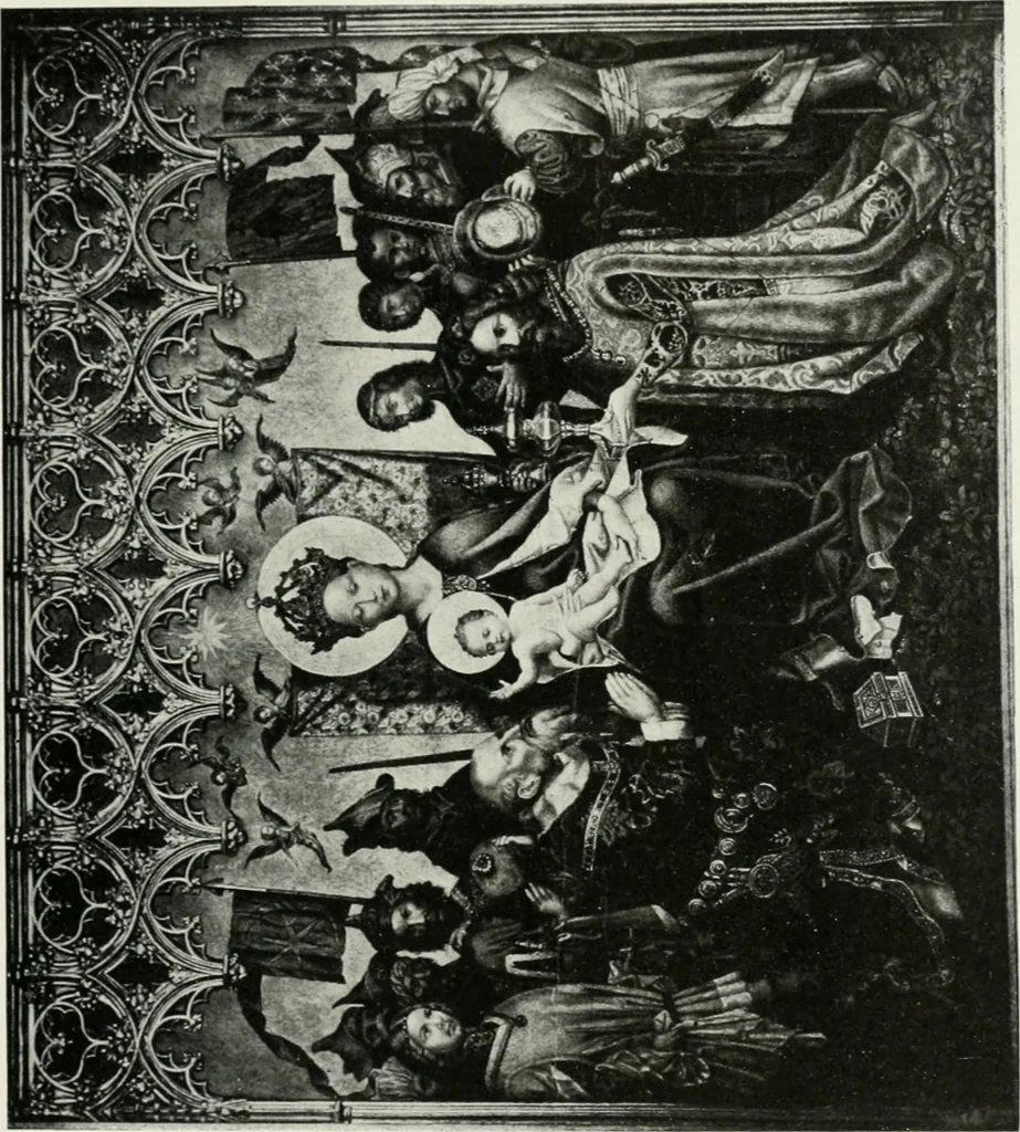 An illustration from The University Prints. Student series D. Art of the Netherlands and Germany; five hundred reproductions illustrating the Flemish, Dutch, and German schools of painting, from the early fifteenth to the eighteenth century; German sculpture from the eleventh to the seventeenth century, 1907, leaf 382