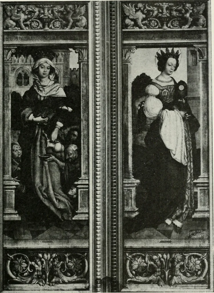 An illustration from The University Prints. Student series D. Art of the Netherlands and Germany; five hundred reproductions illustrating the Flemish, Dutch, and German schools of painting, from the early fifteenth to the eighteenth century; German sculpture from the eleventh to the seventeenth century, 1907, leaf 396