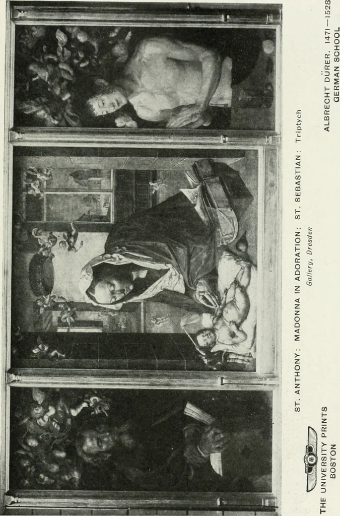 An illustration from The University Prints. Student series D. Art of the Netherlands and Germany; five hundred reproductions illustrating the Flemish, Dutch, and German schools of painting, from the early fifteenth to the eighteenth century; German sculpture from the eleventh to the seventeenth century, 1907, leaf 404