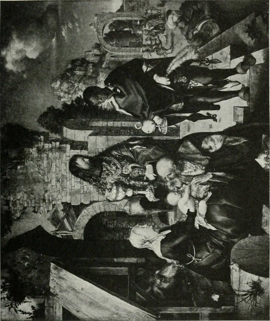 An illustration from The University Prints. Student series D. Art of the Netherlands and Germany; five hundred reproductions illustrating the Flemish, Dutch, and German schools of painting, from the early fifteenth to the eighteenth century; German sculpture from the eleventh to the seventeenth century, 1907, leaf 410