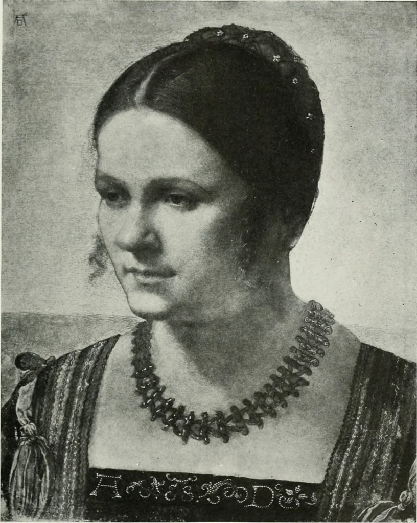 An illustration from The University Prints. Student series D. Art of the Netherlands and Germany; five hundred reproductions illustrating the Flemish, Dutch, and German schools of painting, from the early fifteenth to the eighteenth century; German sculpture from the eleventh to the seventeenth century, 1907, leaf 416