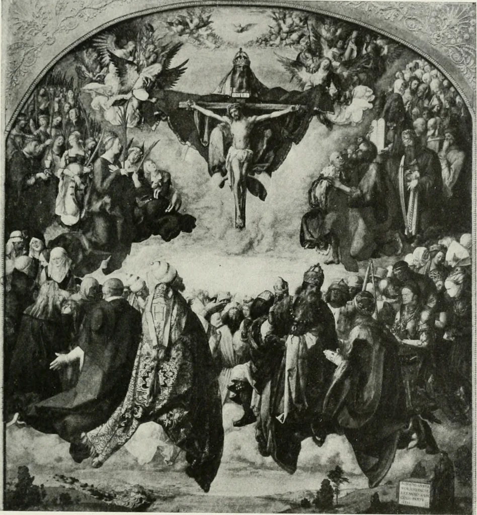 An illustration from The University Prints. Student series D. Art of the Netherlands and Germany; five hundred reproductions illustrating the Flemish, Dutch, and German schools of painting, from the early fifteenth to the eighteenth century; German sculpture from the eleventh to the seventeenth century, 1907, leaf 418