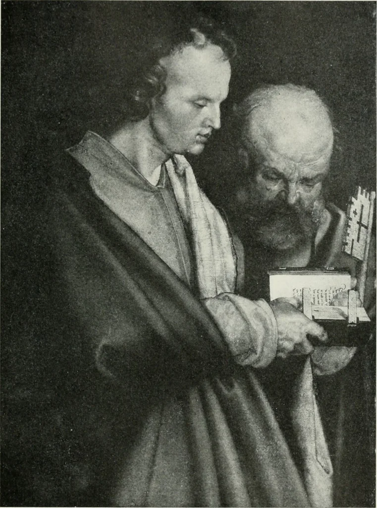 An illustration from The University Prints. Student series D. Art of the Netherlands and Germany; five hundred reproductions illustrating the Flemish, Dutch, and German schools of painting, from the early fifteenth to the eighteenth century; German sculpture from the eleventh to the seventeenth century, 1907, leaf 428