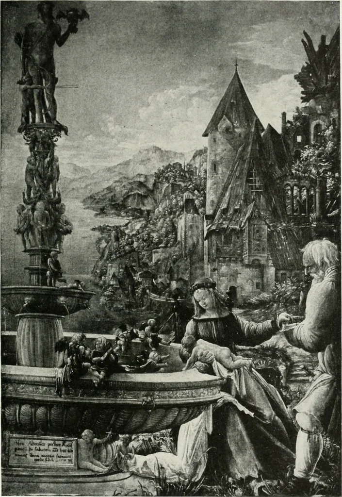 An illustration from The University Prints. Student series D. Art of the Netherlands and Germany; five hundred reproductions illustrating the Flemish, Dutch, and German schools of painting, from the early fifteenth to the eighteenth century; German sculpture from the eleventh to the seventeenth century, 1907, leaf 442