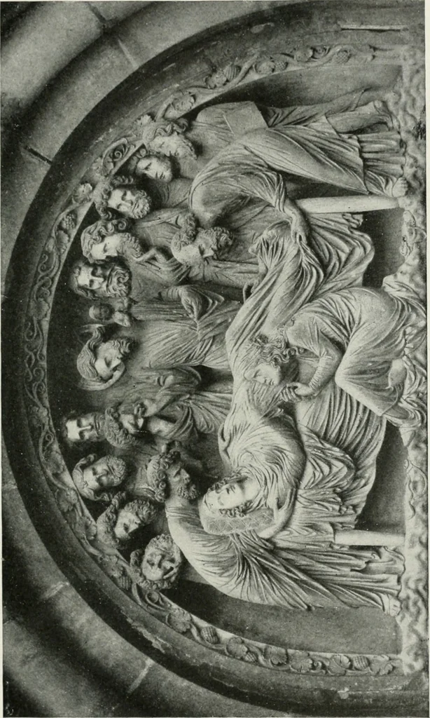 An illustration from The University Prints. Student series D. Art of the Netherlands and Germany; five hundred reproductions illustrating the Flemish, Dutch, and German schools of painting, from the early fifteenth to the eighteenth century; German sculpture from the eleventh to the seventeenth century, 1907, leaf 482