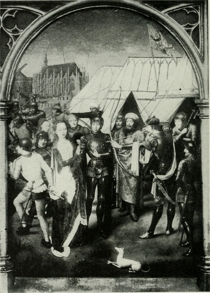 An illustration from The University Prints. Student series D. Art of the Netherlands and Germany; five hundred reproductions illustrating the Flemish, Dutch, and German schools of painting, from the early fifteenth to the eighteenth century; German sculpture from the eleventh to the seventeenth century, 1907, leaf 57