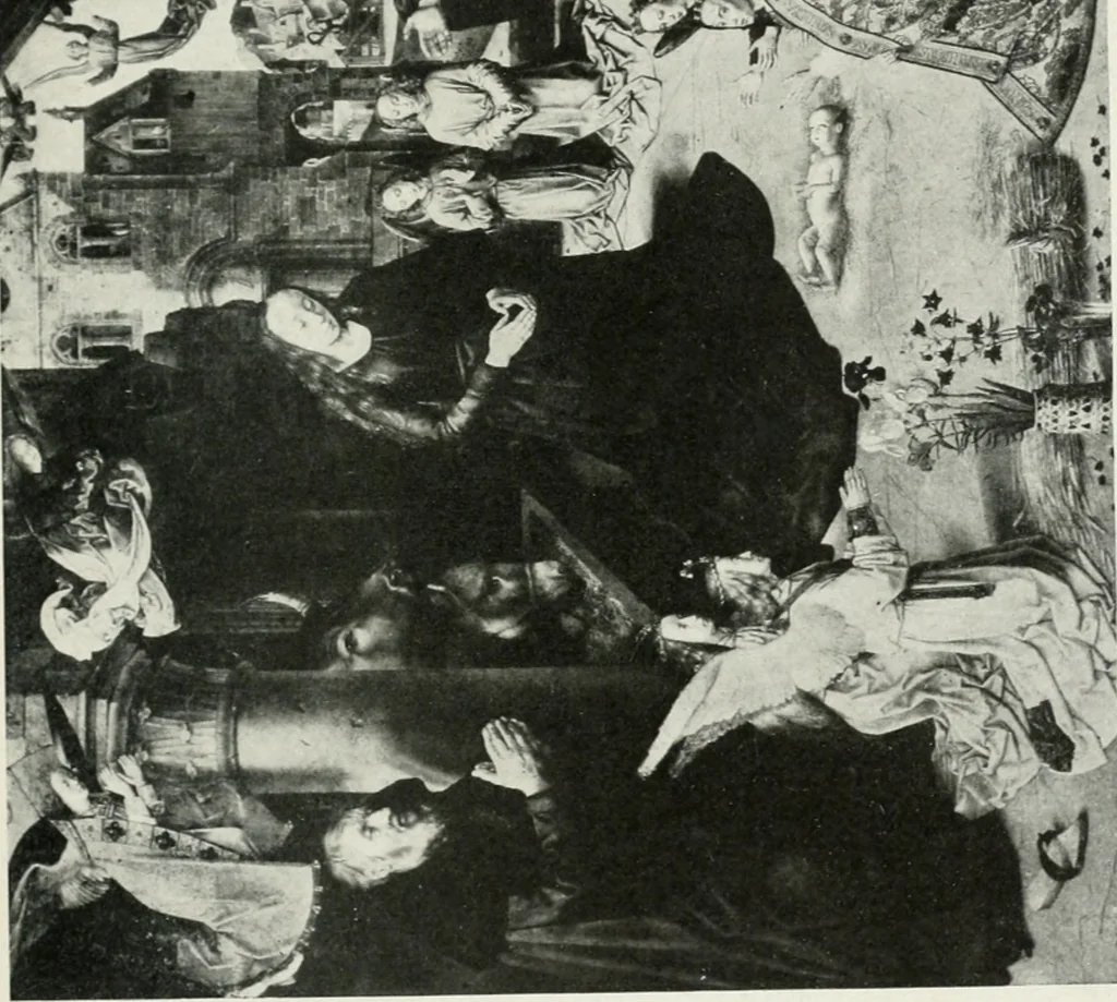 An illustration from The University Prints. Student series D. Art of the Netherlands and Germany; five hundred reproductions illustrating the Flemish, Dutch, and German schools of painting, from the early fifteenth to the eighteenth century; German sculpture from the eleventh to the seventeenth century, 1907, leaf 62