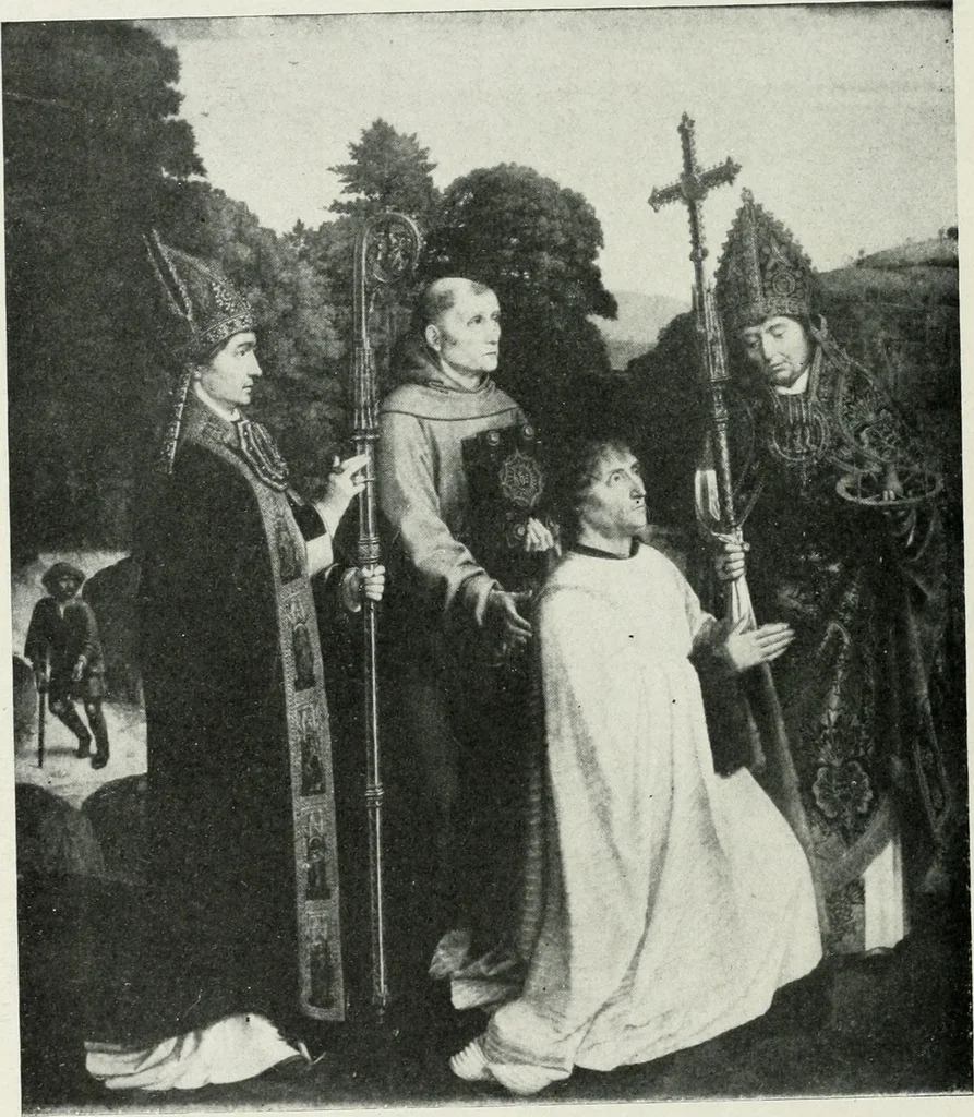 An illustration from The University Prints. Student series D. Art of the Netherlands and Germany; five hundred reproductions illustrating the Flemish, Dutch, and German schools of painting, from the early fifteenth to the eighteenth century; German sculpture from the eleventh to the seventeenth century, 1907, leaf 71