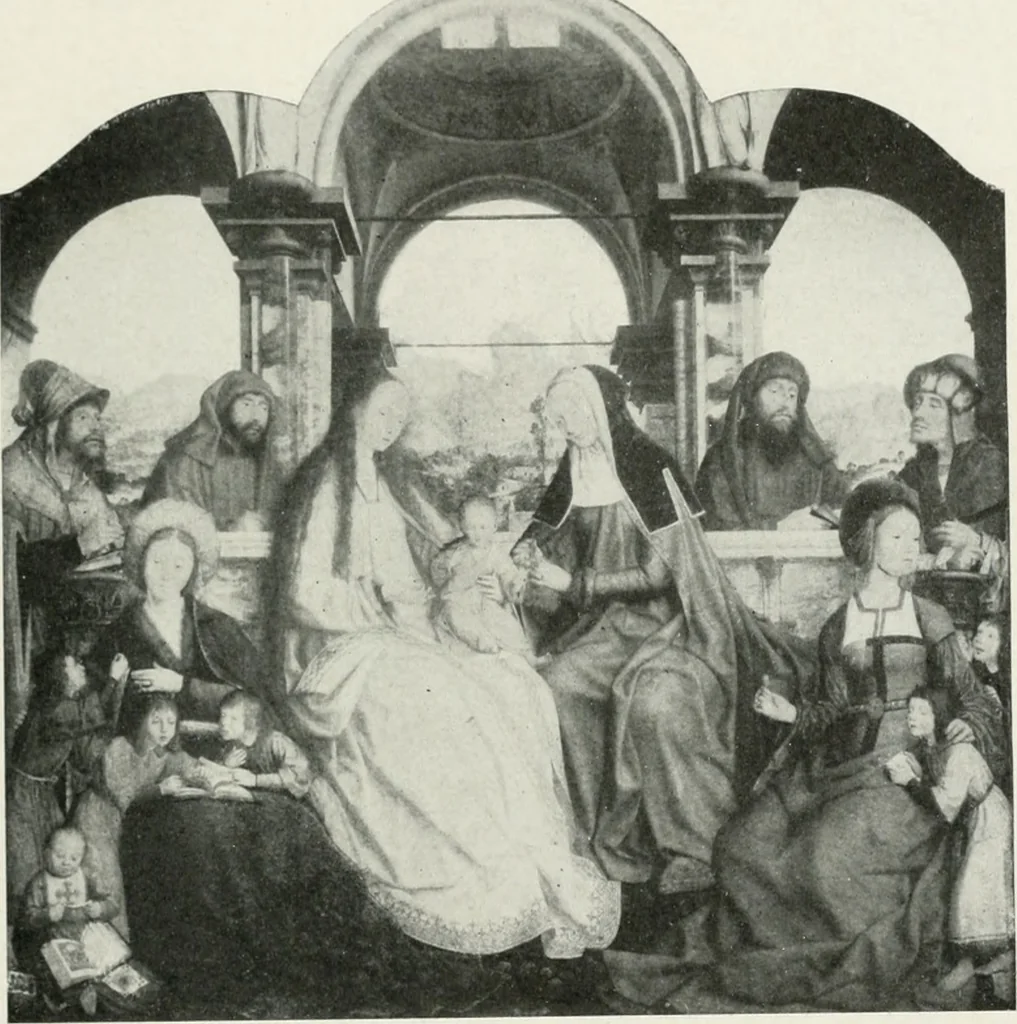 An illustration from The University Prints. Student series D. Art of the Netherlands and Germany; five hundred reproductions illustrating the Flemish, Dutch, and German schools of painting, from the early fifteenth to the eighteenth century; German sculpture from the eleventh to the seventeenth century, 1907, leaf 72