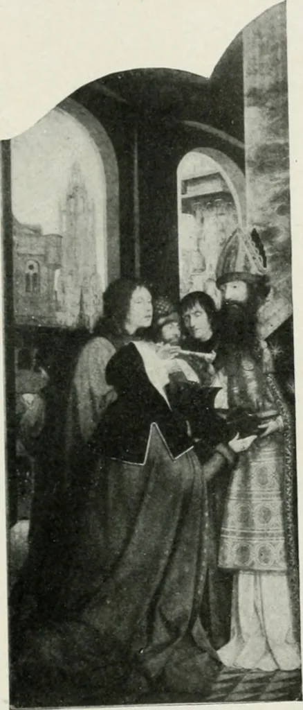 An illustration from The University Prints. Student series D. Art of the Netherlands and Germany; five hundred reproductions illustrating the Flemish, Dutch, and German schools of painting, from the early fifteenth to the eighteenth century; German sculpture from the eleventh to the seventeenth century, 1907, leaf 74