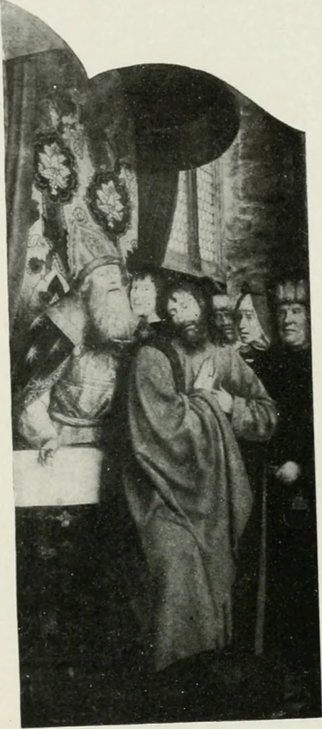 An illustration from The University Prints. Student series D. Art of the Netherlands and Germany; five hundred reproductions illustrating the Flemish, Dutch, and German schools of painting, from the early fifteenth to the eighteenth century; German sculpture from the eleventh to the seventeenth century, 1907, leaf 74
