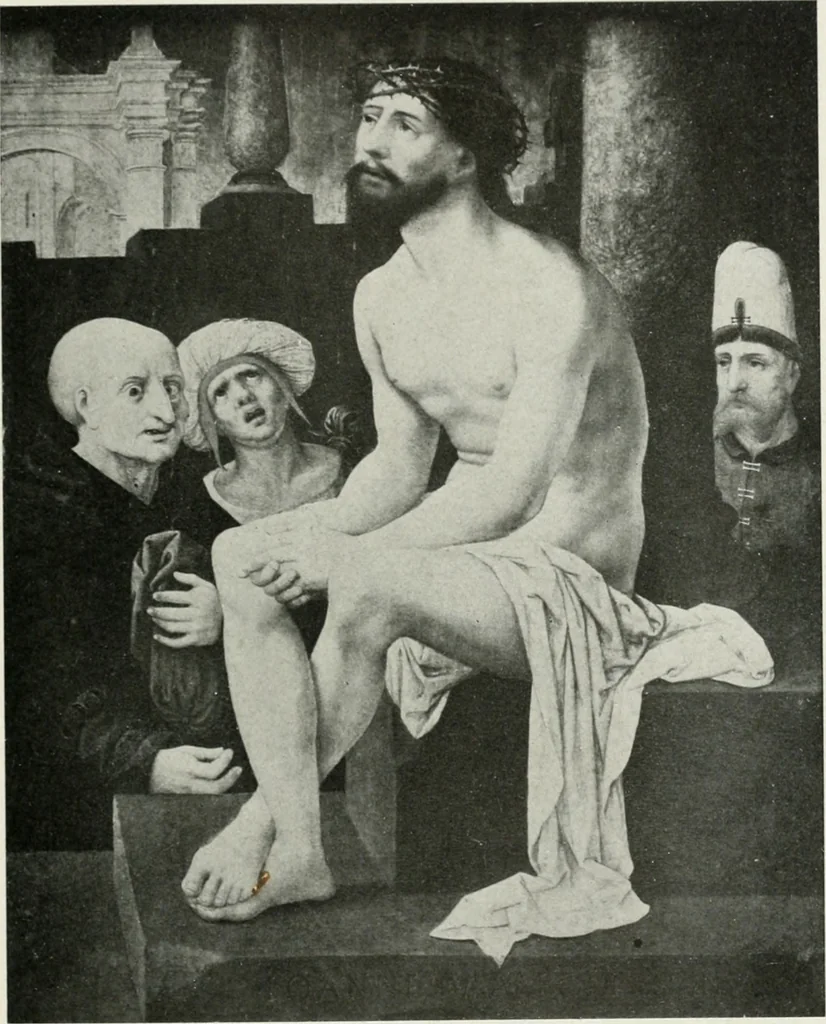 An illustration from The University Prints. Student series D. Art of the Netherlands and Germany; five hundred reproductions illustrating the Flemish, Dutch, and German schools of painting, from the early fifteenth to the eighteenth century; German sculpture from the eleventh to the seventeenth century, 1907, leaf 82