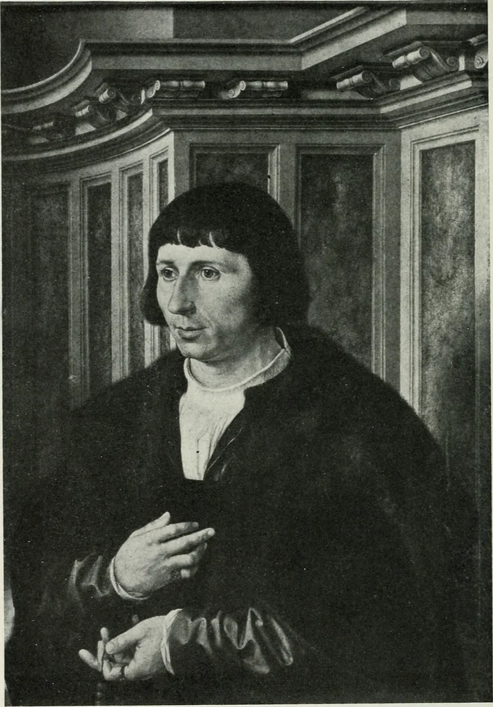 An illustration from The University Prints. Student series D. Art of the Netherlands and Germany; five hundred reproductions illustrating the Flemish, Dutch, and German schools of painting, from the early fifteenth to the eighteenth century; German sculpture from the eleventh to the seventeenth century, 1907, leaf 83
