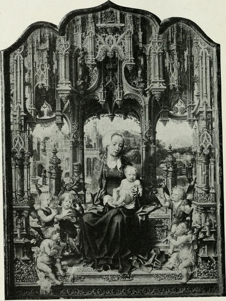 An illustration from The University Prints. Student series D. Art of the Netherlands and Germany; five hundred reproductions illustrating the Flemish, Dutch, and German schools of painting, from the early fifteenth to the eighteenth century; German sculpture from the eleventh to the seventeenth century, 1907, leaf 85