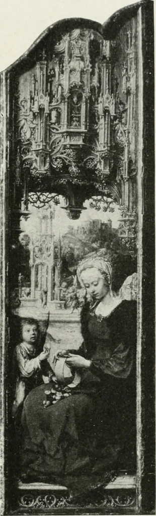 An illustration from The University Prints. Student series D. Art of the Netherlands and Germany; five hundred reproductions illustrating the Flemish, Dutch, and German schools of painting, from the early fifteenth to the eighteenth century; German sculpture from the eleventh to the seventeenth century, 1907, leaf 86