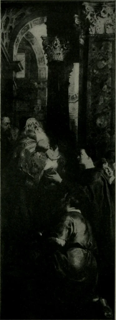 An illustration from The University Prints. Student series D. Art of the Netherlands and Germany; five hundred reproductions illustrating the Flemish, Dutch, and German schools of painting, from the early fifteenth to the eighteenth century; German sculpture from the eleventh to the seventeenth century, 1907, leaf 118