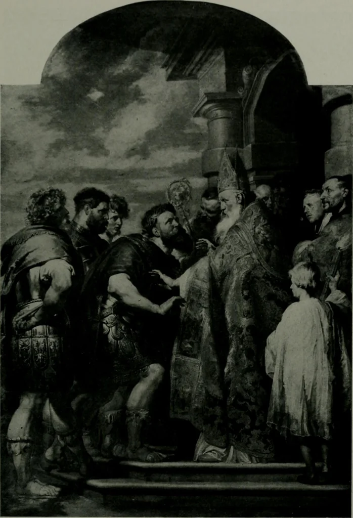 An illustration from The University Prints. Student series D. Art of the Netherlands and Germany; five hundred reproductions illustrating the Flemish, Dutch, and German schools of painting, from the early fifteenth to the eighteenth century; German sculpture from the eleventh to the seventeenth century, 1907, leaf 128