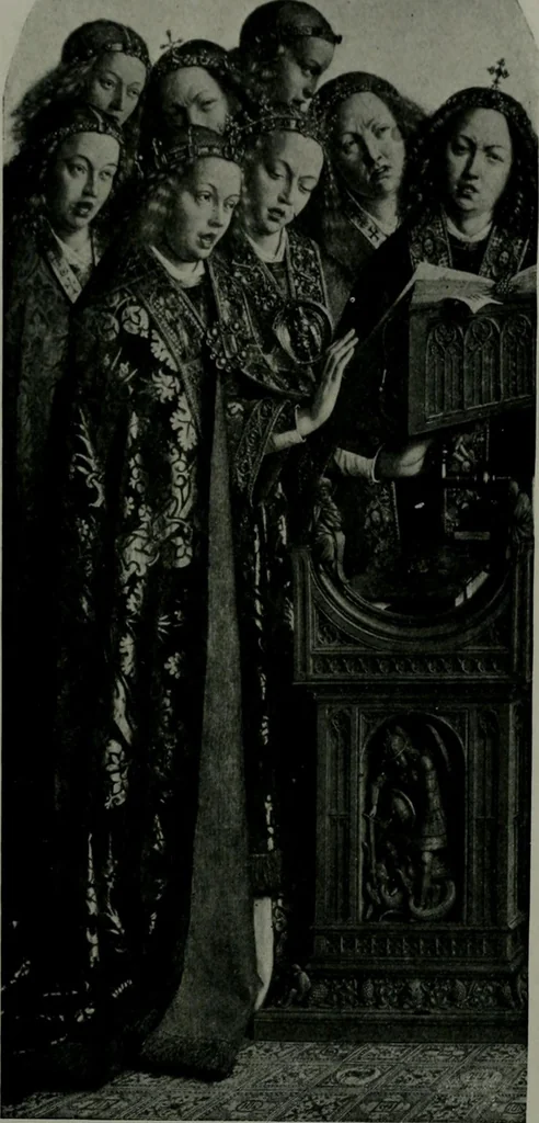 An illustration from The University Prints. Student series D. Art of the Netherlands and Germany; five hundred reproductions illustrating the Flemish, Dutch, and German schools of painting, from the early fifteenth to the eighteenth century; German sculpture from the eleventh to the seventeenth century, 1907, leaf 14
