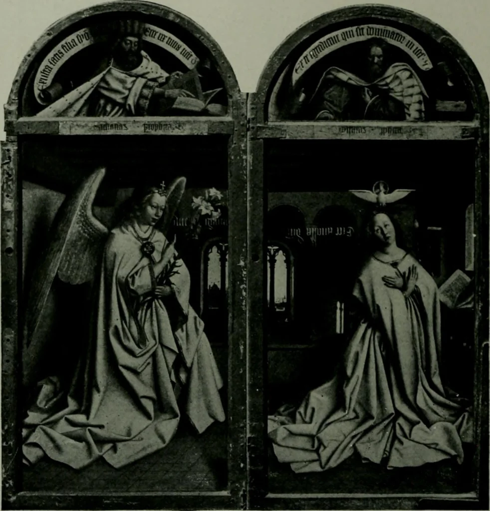 An illustration from The University Prints. Student series D. Art of the Netherlands and Germany; five hundred reproductions illustrating the Flemish, Dutch, and German schools of painting, from the early fifteenth to the eighteenth century; German sculpture from the eleventh to the seventeenth century, 1907, leaf 19