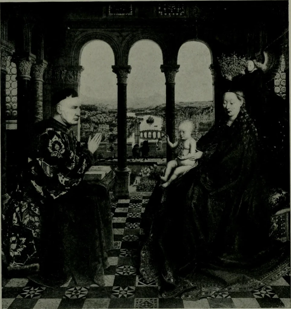 An illustration from The University Prints. Student series D. Art of the Netherlands and Germany; five hundred reproductions illustrating the Flemish, Dutch, and German schools of painting, from the early fifteenth to the eighteenth century; German sculpture from the eleventh to the seventeenth century, 1907, leaf 22