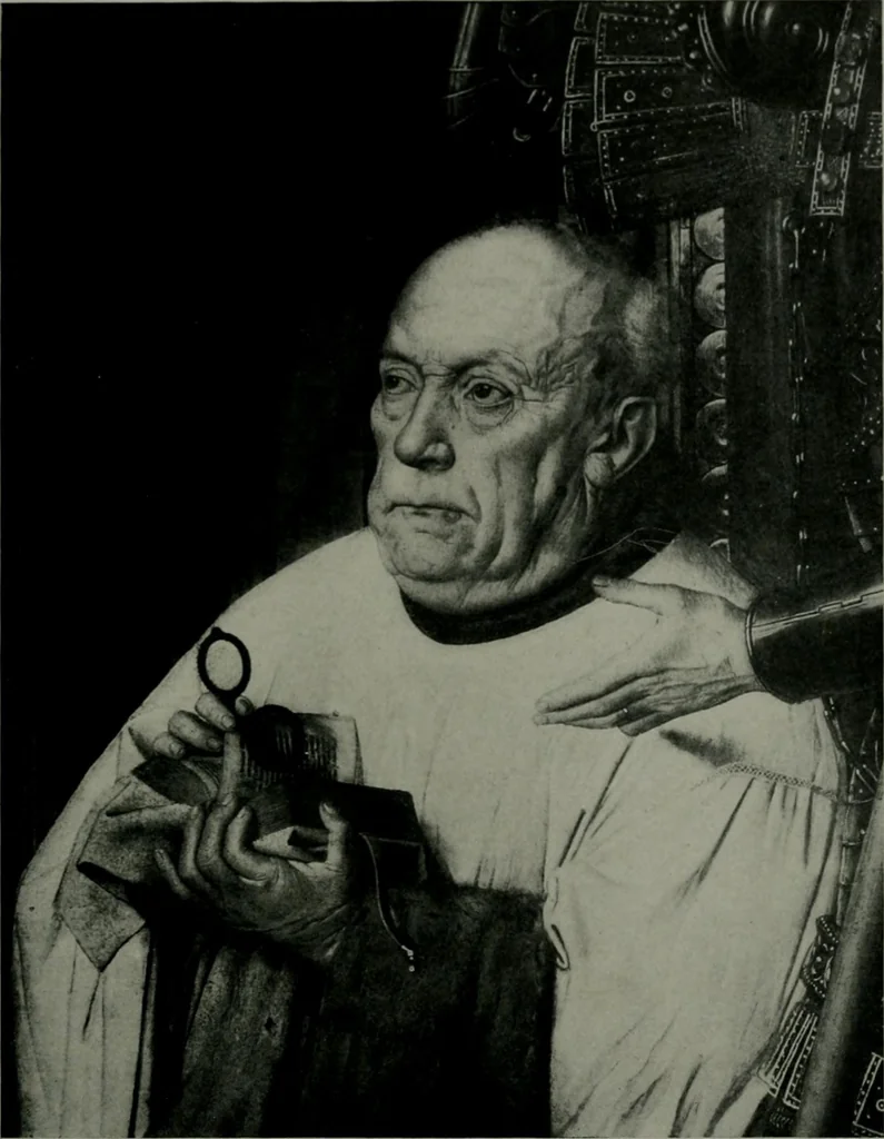 An illustration from The University Prints. Student series D. Art of the Netherlands and Germany; five hundred reproductions illustrating the Flemish, Dutch, and German schools of painting, from the early fifteenth to the eighteenth century; German sculpture from the eleventh to the seventeenth century, 1907, leaf 28
