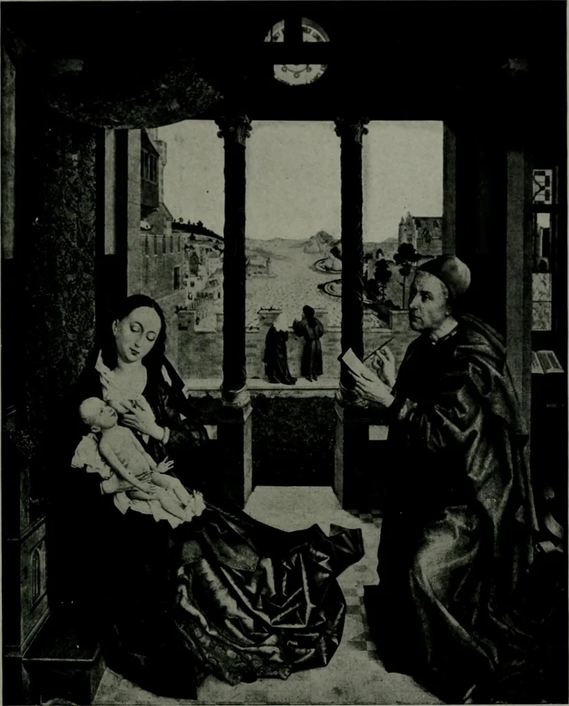 An illustration from The University Prints. Student series D. Art of the Netherlands and Germany; five hundred reproductions illustrating the Flemish, Dutch, and German schools of painting, from the early fifteenth to the eighteenth century; German sculpture from the eleventh to the seventeenth century, 1907, leaf 36