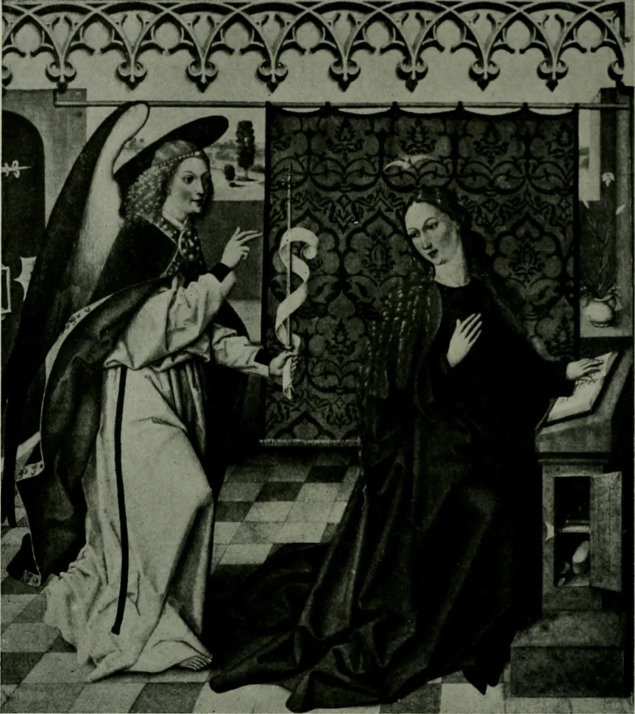 An illustration from The University Prints. Student series D. Art of the Netherlands and Germany; five hundred reproductions illustrating the Flemish, Dutch, and German schools of painting, from the early fifteenth to the eighteenth century; German sculpture from the eleventh to the seventeenth century, 1907, leaf 381