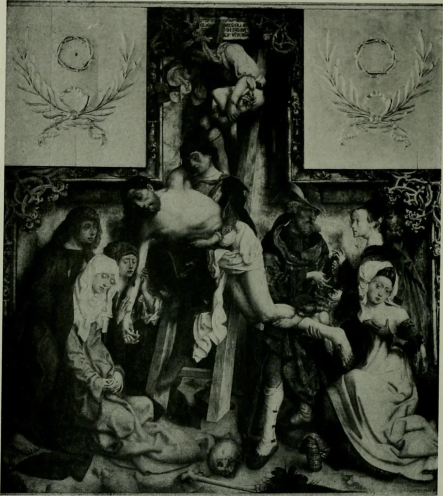 An illustration from The University Prints. Student series D. Art of the Netherlands and Germany; five hundred reproductions illustrating the Flemish, Dutch, and German schools of painting, from the early fifteenth to the eighteenth century; German sculpture from the eleventh to the seventeenth century, 1907, leaf 385