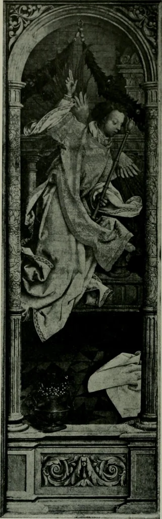 An illustration from The University Prints. Student series D. Art of the Netherlands and Germany; five hundred reproductions illustrating the Flemish, Dutch, and German schools of painting, from the early fifteenth to the eighteenth century; German sculpture from the eleventh to the seventeenth century, 1907, leaf 393