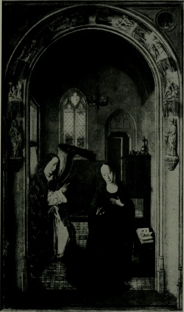 An illustration from The University Prints. Student series D. Art of the Netherlands and Germany; five hundred reproductions illustrating the Flemish, Dutch, and German schools of painting, from the early fifteenth to the eighteenth century; German sculpture from the eleventh to the seventeenth century, 1907, leaf 40