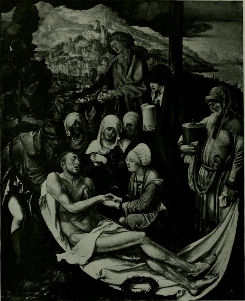 An illustration from The University Prints. Student series D. Art of the Netherlands and Germany; five hundred reproductions illustrating the Flemish, Dutch, and German schools of painting, from the early fifteenth to the eighteenth century; German sculpture from the eleventh to the seventeenth century, 1907, leaf 403
