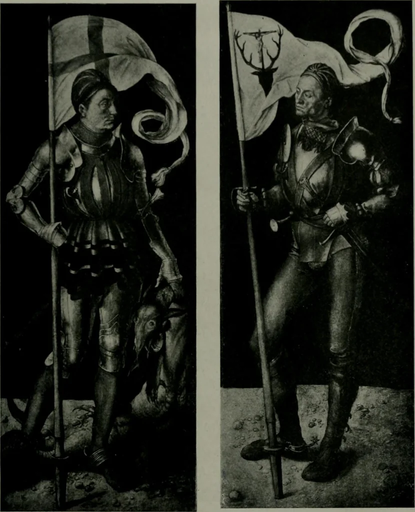An illustration from The University Prints. Student series D. Art of the Netherlands and Germany; five hundred reproductions illustrating the Flemish, Dutch, and German schools of painting, from the early fifteenth to the eighteenth century; German sculpture from the eleventh to the seventeenth century, 1907, leaf 404