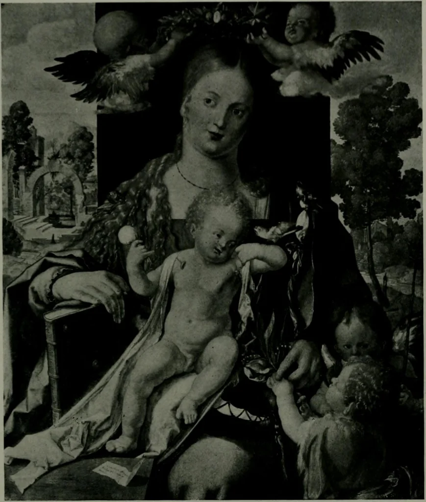 An illustration from The University Prints. Student series D. Art of the Netherlands and Germany; five hundred reproductions illustrating the Flemish, Dutch, and German schools of painting, from the early fifteenth to the eighteenth century; German sculpture from the eleventh to the seventeenth century, 1907, leaf 410