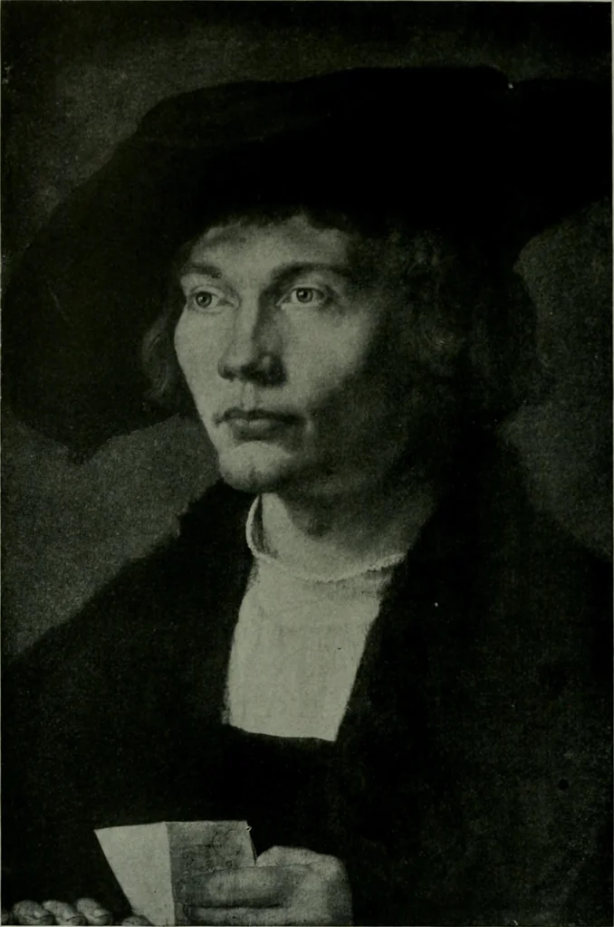 An illustration from The University Prints. Student series D. Art of the Netherlands and Germany; five hundred reproductions illustrating the Flemish, Dutch, and German schools of painting, from the early fifteenth to the eighteenth century; German sculpture from the eleventh to the seventeenth century, 1907, leaf 421